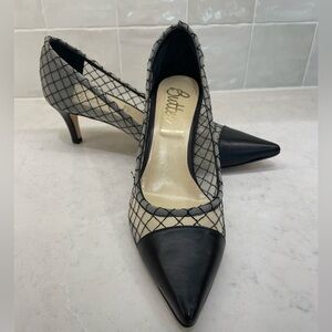 Butter Black Mesh Heels